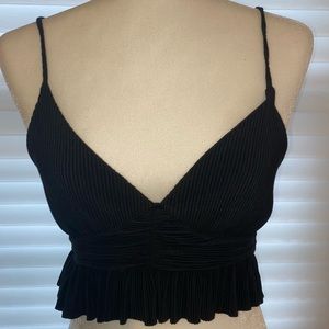Black crop top